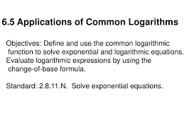 6 5 S Of Common Logarithms