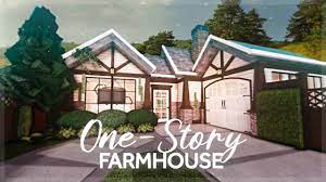 roblox bloxburg one story farmhouse