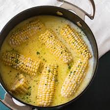 milk er boiled corn on the cob the