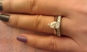 Pear Shaped Rings And Carat Size On Finger