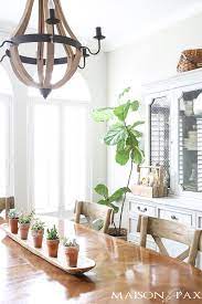 simple spring dining room decorating