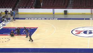 With a win this evening in indiana, they can clinch home court throughout the eastern conference playoffs. First Look The New 76ers Court Design