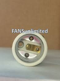This caused the circuit breaker to trip. Ceiling Fan Standard Replacement E26 60w Med Base Porcelain Light Socket