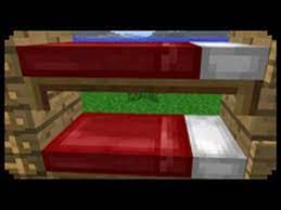 Minecraft How To Make A Bunk Bed You