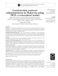 A certiﬁcate of practical completion may not be. Pdf Construction Contract Administration In Malaysia Using Dfd A Conceptual Model
