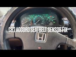 Accord Honda 1991 Diy Seatbelt Sensor