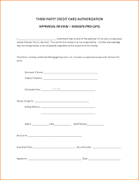 Credit Card Billing Authorization Form Template And 7 Generic Credit