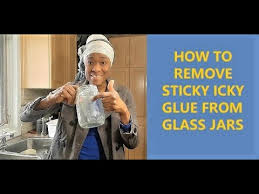 Sticky Glue From Glass Jars