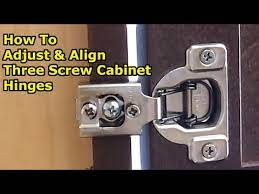 hidden hinges to align cabinet doors