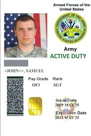 Applicants for a common access card (cac) shall be sponsored by a dod government official or employee. 19 Blank Us Army Id Card Template Psd File With Us Army Id Card Template Cards Design Templates