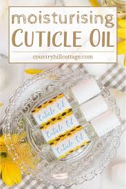 diy cuticle oil with essential oils to