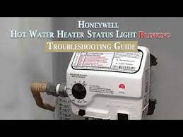 honeywell hot water heater status light