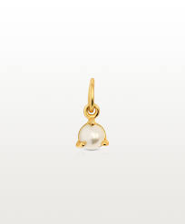 small pearl pendant mana gold plated