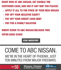 Log in to bank of america online step 4: Double Cash Back Offer Nissan Deals In Phoenix
