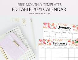 The word templates range from a yearly calendar 2021 on a single page (the whole year at a glance) to a quarterly calendar 2021 (3 months/1 quarter on one page). Free Fully Editable 2021 Calendar Template In Word Calendar Template 2021 Calendar Weekly Calendar Template