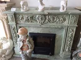 Green Marble Fireplace Decorating