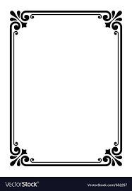 simple ornamental decorative frame