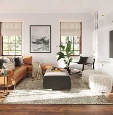 midcentury modern living room interior