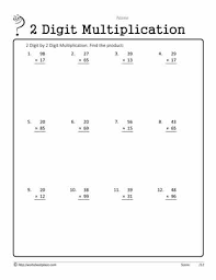 You can create printable tests and worksheets from these grade 3 multiplication questions! 2 Digit Multiplication Worksheet Worksheets