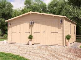 Both traditional and metal garages can be built to stand up to the weather in your local area. Deore Double Wooden Garage W5 9m X D5 5m Garages