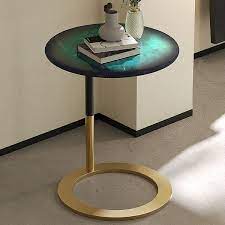 C Shaped Side Table Stainless Steel