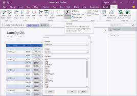 Formula For Onenote Table Doent