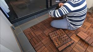 using ikea deck tiles