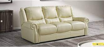 berrydale cream leather 3 2 sofa set