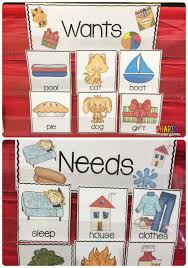 Wants And Needs With A Freebie Sharing Kindergarten