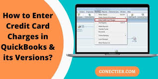 enter credit card charges in quickbooks