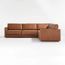Gather Leather 3 Piece Sectional Sofa