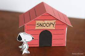 Printable Snoopy Dog House Kid Craft