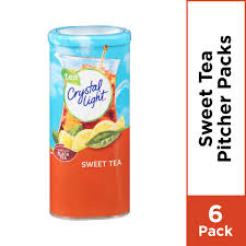 Crystal Light Sweet Tea Powdered Drink Mix Low Caffeine 1 56 Oz Can Walmart Com Walmart Com