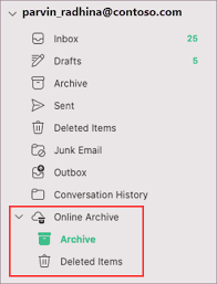 storage with archive mailbo