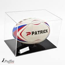 rugby ball display case colour base