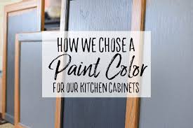 Choosing A Paint Color For The Cabinets