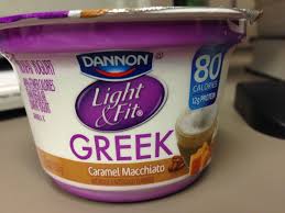 Dannon Light Fit Caramel Macchiato Greek Yogurt