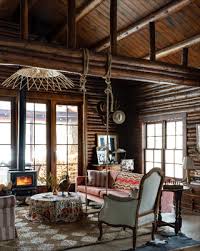 A Tranquil Wyoming Log Cabin With An
