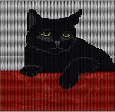Ravelry Black Cat Intarsia Knitting Pattern Pattern By