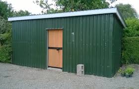 storage shed from steel cladding