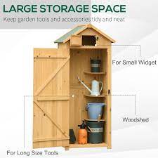 Shed Wood Outdoor Garden Tool Storage
