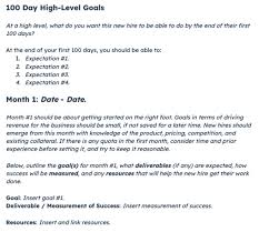 30 60 90 day plan for your new job