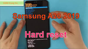 How to unlock your samsung galaxy a20 if you have lost or forgotten your pin code? Hard Reset Samsung A20 2019 Sm A205 Android 9 0 Gsm Hung Vu