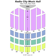 Genuine Radio City Music Hall Seating Chart Virtual Tour St