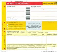 Post - BRD Bonn Deutsche Post DHL Paket und Päckchen Welt Aufkleber  ungebraucht