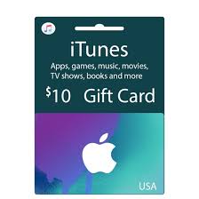 itunes usa 10 gift card