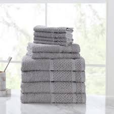 mainstays 10 piece bath towel set with