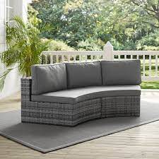 catalina outdoor wicker round sectional