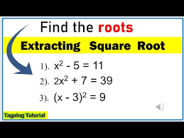 Solve Quadratic Equations By Extracting