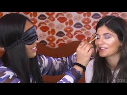 blindfolded makeup challenge jordyn